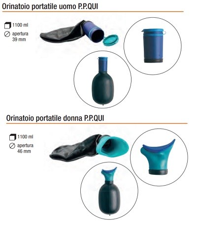 ALLMOB ORINATOIO PORTATILE Descrizione Orinatoio di emergenza, riutilizzabile, utile durante brevi spostamenti in auto, bus, treno oppure in campeggio. Infatti i sacchetti sono molto utili per i pilot