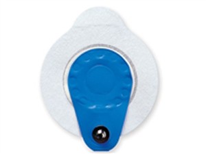 AMBU BLUE SENSOR L - SNAP Descrizione -Gel liquido ad alta conduttività -Combinazione di adesivo istantaneo e a lungo termine -Materiale microporoso traspirante -Connettore compensato unico -Sensore A
