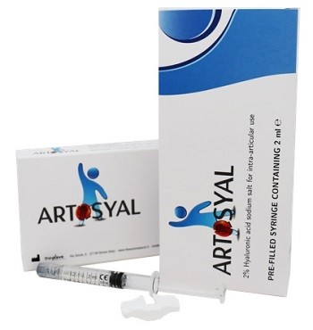 ARTOSYAL 2% Hyaluronic acid sodium salt for intra-articular use PRE-FILLED SYRINGE CONTAINING 2 m Artosyal è un sostituto del liquido sinoviale che, grazie alle sue proprietà viscoelastiche e lubrific