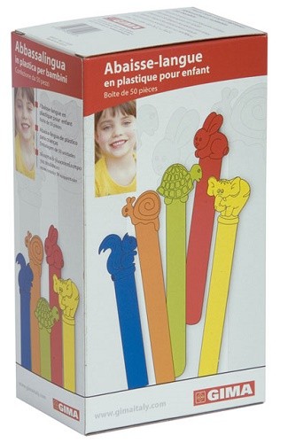 Abbassalingua in plastica per bambini