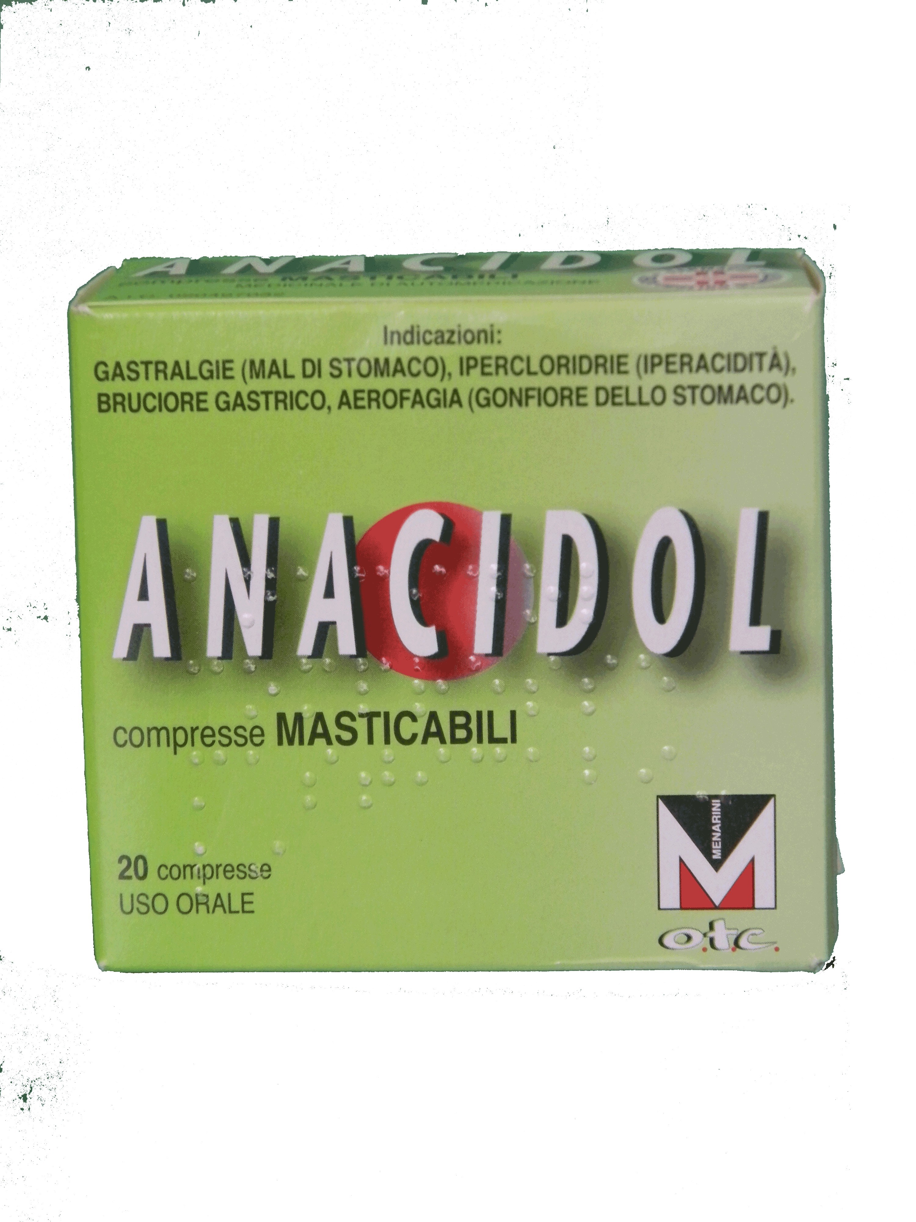 ANACIDOL*20CPR MAST TUBO