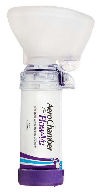 AeroChamber Plus Flow-Vu Maschera Adulti Small Descrizione La camera distanziatrice antistatica AeroChamber Plus Flow-Vu è un dispositivo che consente una migliore assunzione di farmaci erogati tramit