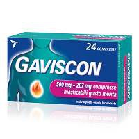 GAVISCON*24CPR MENTA 500+267MG