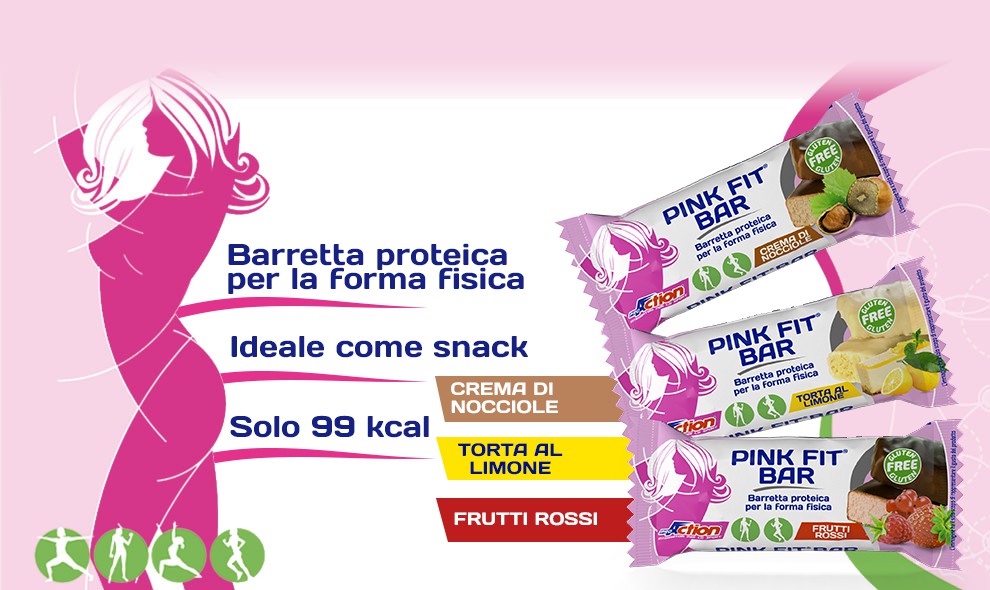 PROACTION PINK FIT BAR LIM 30G
