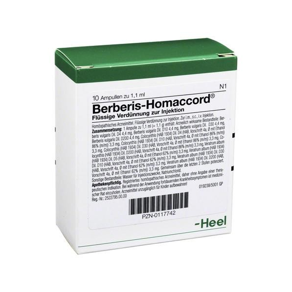 BERBERIS HOMAC 10F 1,1ML HEEL